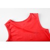 ReliBeauty Cheerleader Costume Children's Dress with Pompoms and Headpiece, Red,