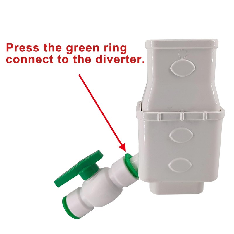 ASTAMOTOR Rainwater Collection System, Gutter Downspout Diverter Kit Rain Barrel