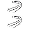 Set of 2 Black Iron Chain Plant Holders! Perfect for