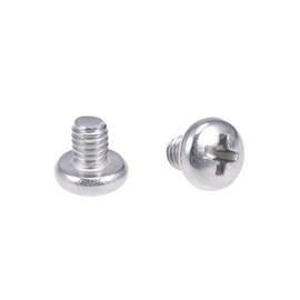 uxcell M4x5mm Machine Screws Pan Phillips Cross Head Screw 304 Stainless Steel Fasteners Bolts 20Pcs