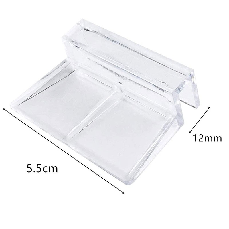 8 Pieces 0.5 inch (12 mm) Aquarium Glass Lid Receptor,