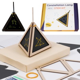 Sephywans Wooden STEM Kits for Kids Age 8-10 5-8, DIY Toys Toys Constellation Lamp, Learning Science Experiments in Basic Electronics, Arts and Crafts for Kids Activities, for School Class
