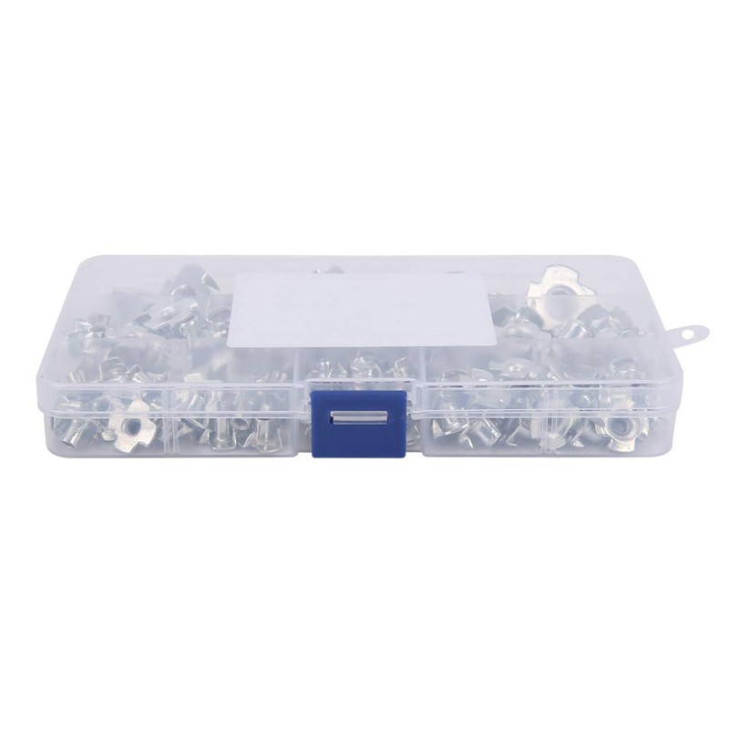 110pcs Durable T-nut, Stainless Steel Galvanized T Nuts Rivet Nut,
