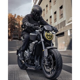 IRON JIA'S Motorcycle Jacket with CE Armor, 3-in-1 Windproof Riding Hoodie, All Season Jacket with Removable Liner L