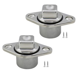 RANYUSS Pair of Marine Grade Stainless Steel 316 Boat FIT 1-1/4IN Hole Garboard Drain Plug W/Screws Ando Ring(2)