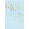 Hikyu Parts Fire Tribal Decal Outline Gold 1 Piece Plastic