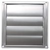Spares2go Stainless Steel Square External Extractor Wall Vent Outlet with