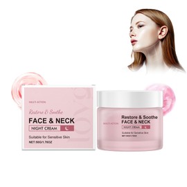 Halspflege Creme mit Hyaluronsäure & Vitamin E, Neck Firming Cream, Intensive Feuchtigkeitsversorgung, Anti-Falten Wirkung, Straffende Nackenpflege, Tages- und Nachtpflege, Langanhaltende Hydration