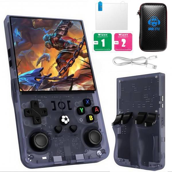 R36MAX Retro Handheld Game Console, 4.0 inch IPS Screen, More