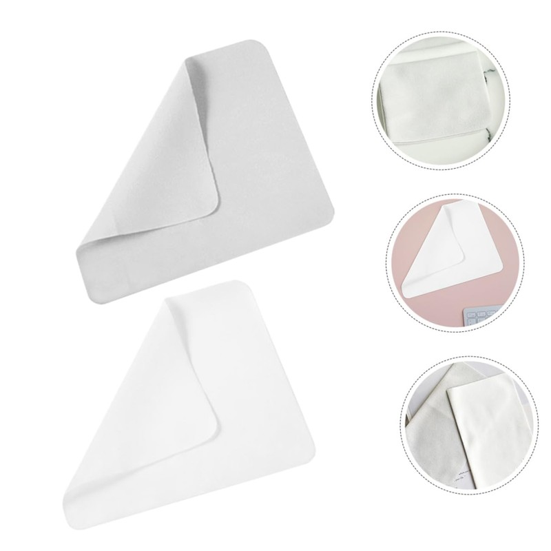 COLLBATH 20pcs Soft Lens Cleaning Cloth Microfiber Eyeglass Wipes Non-scratch