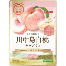 Atrion Seika Kawanakajima White Peach Candy 2.5 oz (70 g) x 4 Packs