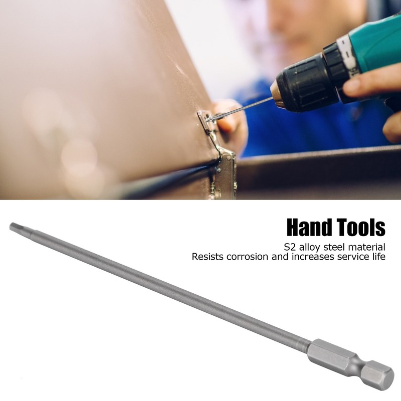 10Pcs Screwdriver Bit Electric 3mm Hex Strong Magnetic Hardened Hardware