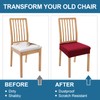 Smiry Waterproof Seat Covers for Dining Room Chairs Set of