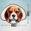MIJOMA Untersetzer Set Hund – 4er Keramik Glasuntersetzer mit Metallhalter