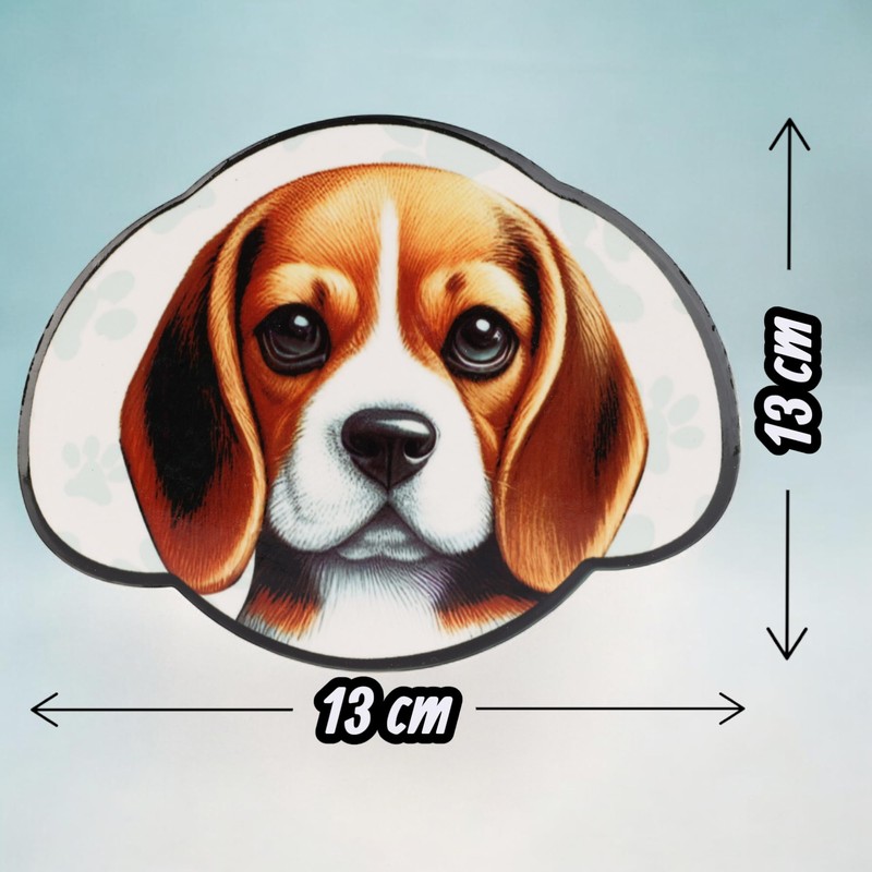 MIJOMA Untersetzer Set Hund – 4er Keramik Glasuntersetzer mit Metallhalter