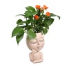 Face Planter Pots Resin Home Head Planter Face Flower Pot
