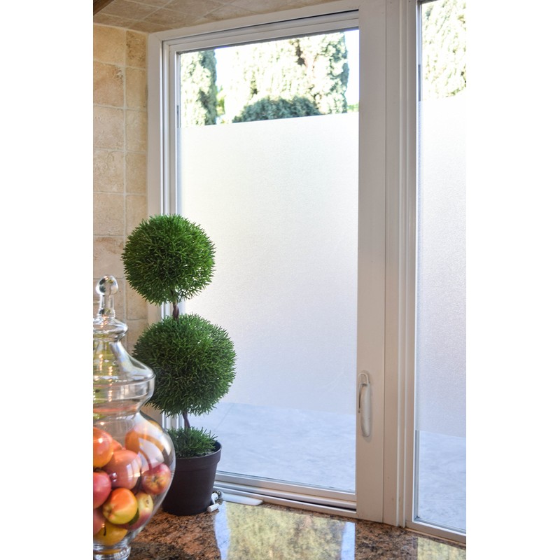 d-c-fix 338-0011-2PK Privacy Glass Reusable Static Cling Window Film, Frost,