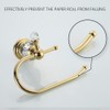 WNEBATH Gold Crystal Toilet Paper Holder, Golden Bathroom Toilet Paper