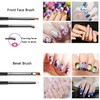 JOYJULY 20pcs Nail Art Design Tools, 15pcs Painting Brushes Set