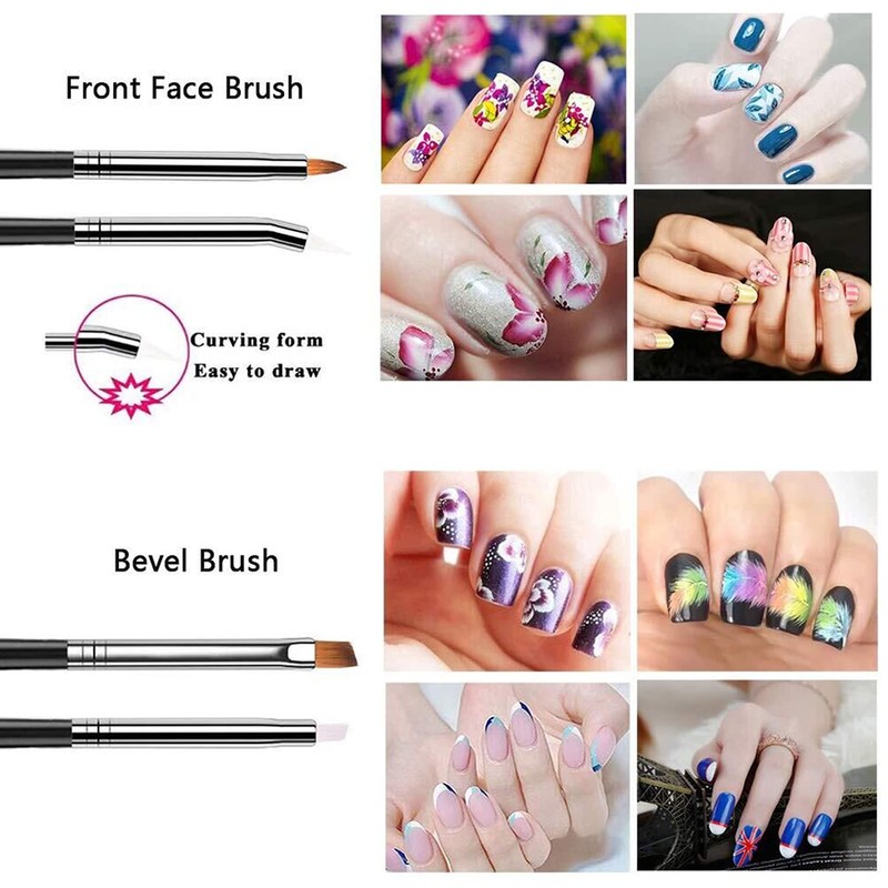 JOYJULY 20pcs Nail Art Design Tools, 15pcs Painting Brushes Set