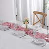 flohar 6 Pack Pink Cheesecloth Table Runner 9ft,17 x 108