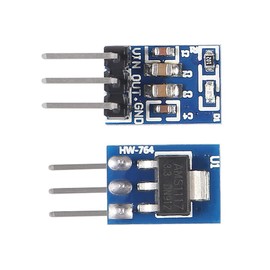 15Pcs 5V to 3.3V DC-DC Step Down Power Supply Buck Module AMS1117 3.3V 800MA Automatic Adjustable Boost Board Start Limit Voltage