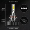 SHENKENUO H11 9005 Combo LED Headlight Hi/Lo Bulbs for 2012-2018