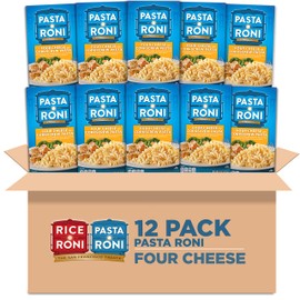 Pasta Roni, Four Cheese Corkscrew Pasta, 6oz Boxes (12 Pack)