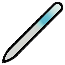 Coloured Glass Nail File with Velvet Bag, Real Toughened Glass from the Czech Republic – Lifetime Guarantee | Hand Made in the czech republic
