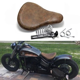 JMTBNO Aged Brown Motorcycle Large Solo Seat For Honda Shadow VLX 600 VT 600 Bobber US