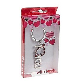 PMS DELUXE I LOVE YOU KEYCHAIN IN COLOUR PRINT PVC BOX 24PC