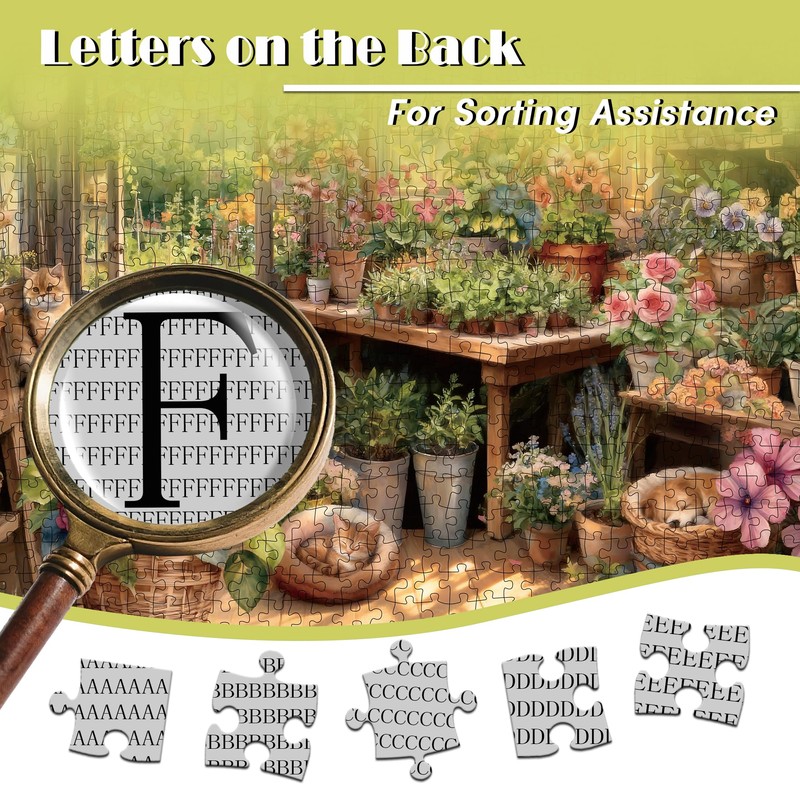 CREAFOMIFE 1000 Piece Jigsaw Puzzle for Adults Flower House