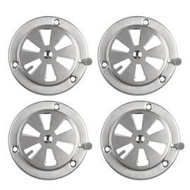 UCCKEYI BBQ Smoker Air Vent Set, 4 Pieces Stainless Steel Grill Damper for Increased Airflow, Replacement Parts for Grill, Stove and Smoker