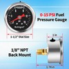 Boltigen Fuel Pressure Gauge, 1/8'' NPT Inline Fuel Pressure Guage