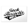 CafePress Jack Russells Rule Rectangle Bumper Sticker Car Decal