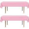 DecorRack 2 Rectangular Tablecloths BPA-Free Plastic, 54 x 108 inch,