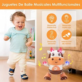 ASVEL Juguete Músical para Gatear, Juguetes Interactivos para niña y niño con 20 Música y Luces, Juguetes educativos de Aprendizaje Interactivo, Mueve