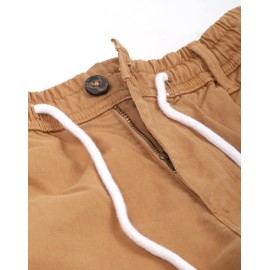 CHARBONNIER ELEVATE YOUR STYLE Cargo Shorts for Men's Performance Series Extreme Comfort, Mens Summer Cargo Shorts (UK, Waist, 38, Regular, Regular, Camel)