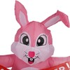 4.9ft Easter Inflatable Bunny Happy Easter Bunny Decoration Outdoor Blow