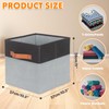 powerking Fabric Storage Box Bins, 2 Pack Foldable Cloth Storage