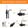 8 Pack Woodworking Countersink Drill Bits Set 3in1, Heavy Duty
