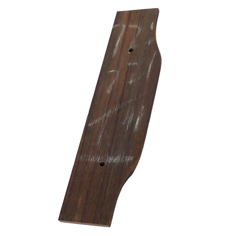 12 String Guitar Bridge Kit Black Roswood and Plastic Saddle