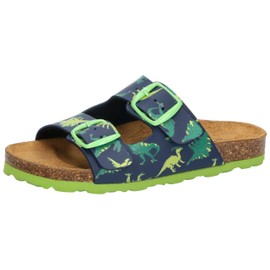 Lico Unisex Children's Bioline Universe Mules, Navy Green Blue, 28 EU