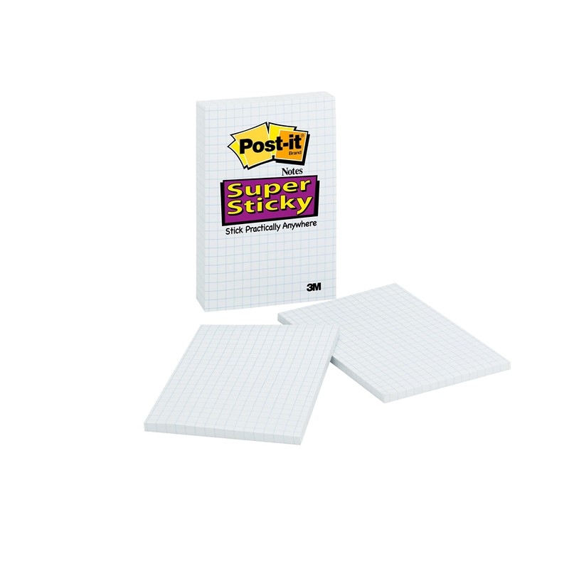 Post-it Super Sticky Notes, 4 in x 6 in, 2