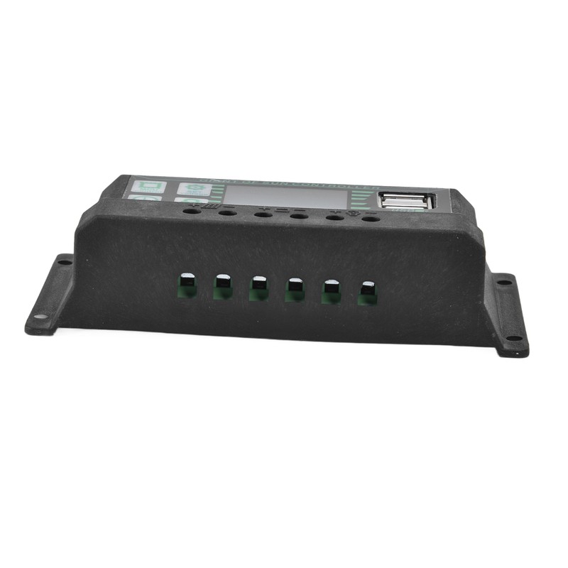 Solar Charge Discharge Controller Adjustable LCD Display PWM Dual USB
