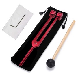 LeSage 128 hz Tuning Fork Medical Weighted Red Tuning Forks for Healing 128 hertz Diapason Medical Tuning Fork C128 Tuning Fork 128HZ