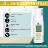 Natural Hair Growth Oil Spray: Batana Rosemary Serum Biotin Caffeine