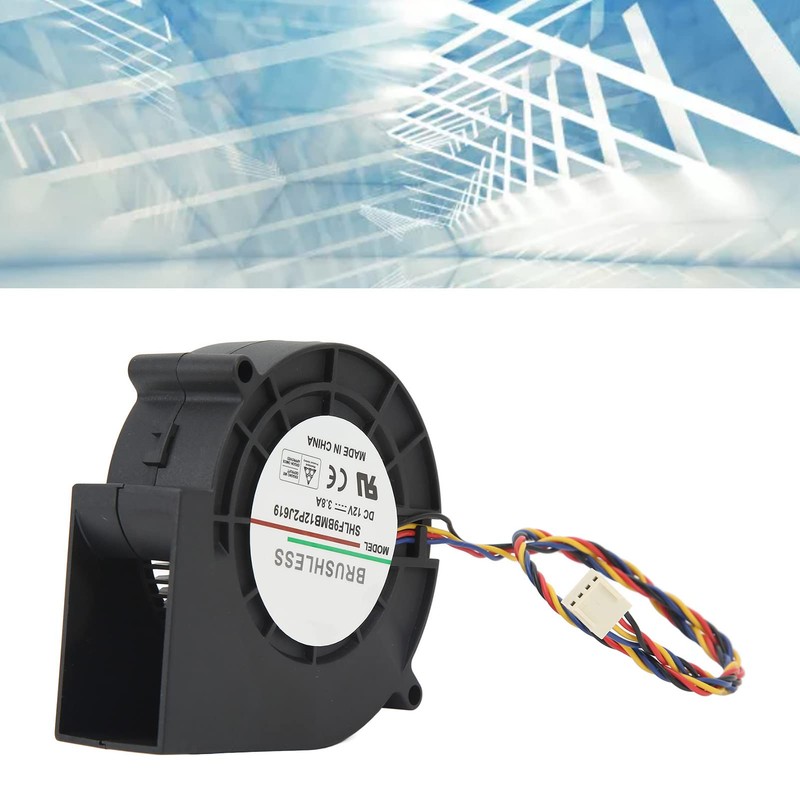 Brushless Cooling Fan, 7000RPM DC 12V 3.8A Brushless Blower Fan