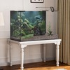 MIRRORANG 76x46cm Tropical Fish Tank Poster Backdrop River Bed &