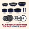T-fal Ingenio Nonstick Cookware Set 14 Piece, Induction, Oven Broiler